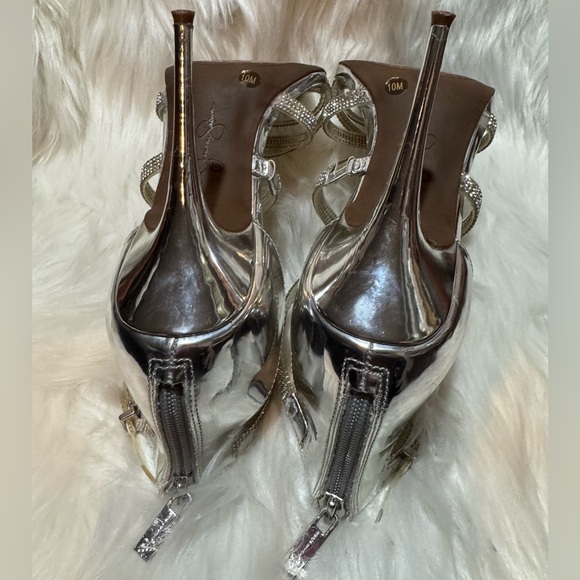 Jessica Simpson Silver Glamorous Heels - Picture 9 of 9